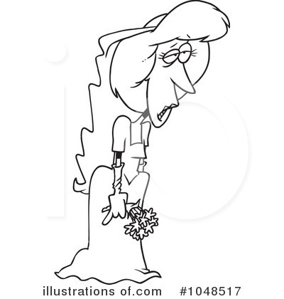 Royalty-Free (RF) Bride Clipart Illustration by toonaday - Stock Sample #1048517