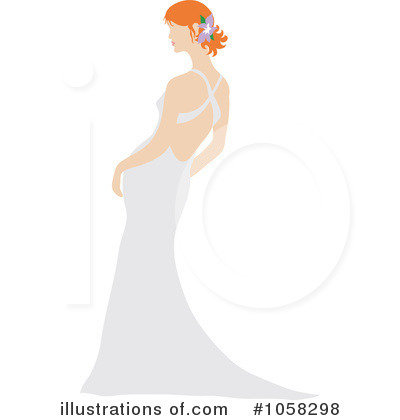 Royalty-Free (RF) Bride Clipart Illustration by Pams Clipart - Stock Sample #1058298