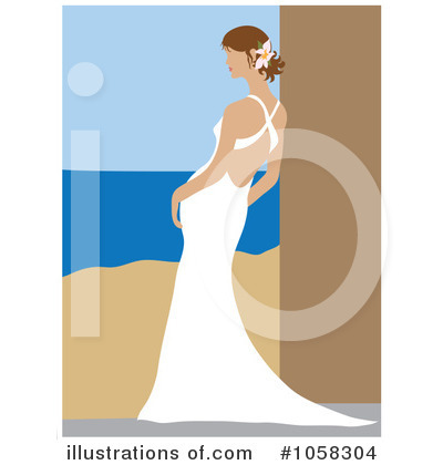 Royalty-Free (RF) Bride Clipart Illustration by Pams Clipart - Stock Sample #1058304