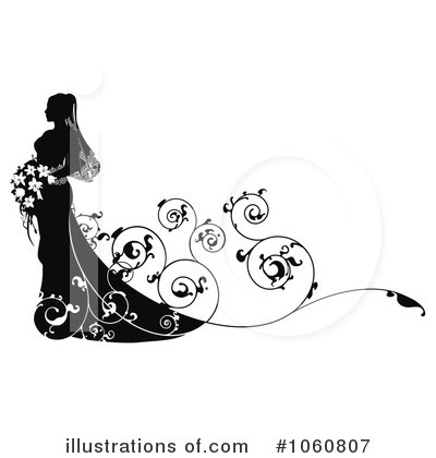 Bride Clipart #1060807 by AtStockIllustration