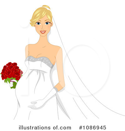Royalty-Free (RF) Bride Clipart Illustration by BNP Design Studio - Stock Sample #1086945