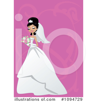 Royalty-Free (RF) Bride Clipart Illustration by peachidesigns - Stock Sample #1094729