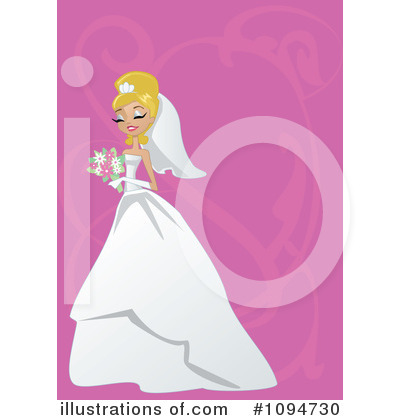 Royalty-Free (RF) Bride Clipart Illustration by peachidesigns - Stock Sample #1094730