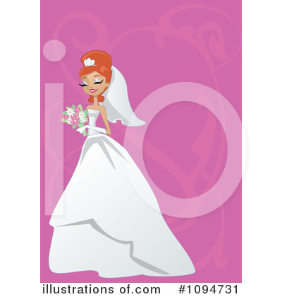 Royalty-Free (RF) Bride Clipart Illustration by peachidesigns - Stock Sample #1094731