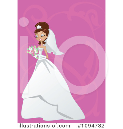 Royalty-Free (RF) Bride Clipart Illustration by peachidesigns - Stock Sample #1094732