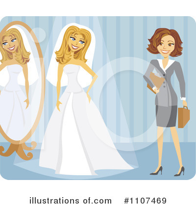 Royalty-Free (RF) Bride Clipart Illustration by Amanda Kate - Stock Sample #1107469