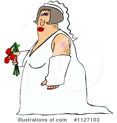 Royalty-Free (RF) Bride Clipart Illustration by djart - Stock Sample #1127103
