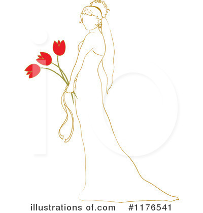 Wedding Dress Clipart #1176541 by Pams Clipart