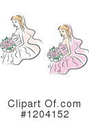 Bride Clipart #1204152 by Vector Tradition SM