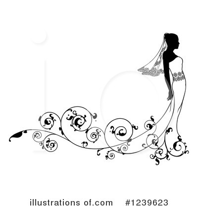 Bride Clipart #1239623 by AtStockIllustration