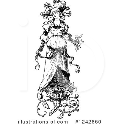 Royalty-Free (RF) Bride Clipart Illustration by BestVector - Stock Sample #1242860