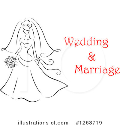 Royalty-Free (RF) Bride Clipart Illustration by Vector Tradition SM - Stock Sample #1263719
