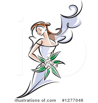 Royalty-Free (RF) Bride Clipart Illustration by Vector Tradition SM - Stock Sample #1277046