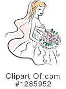 Bride Clipart #1285952 by Vector Tradition SM