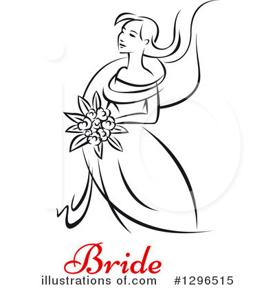 Royalty-Free (RF) Bride Clipart Illustration by Vector Tradition SM - Stock Sample #1296515