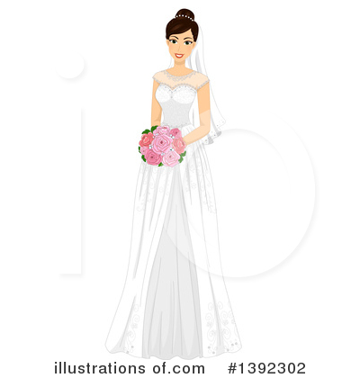 Wedding Dress Clipart #1392302 by BNP Design Studio