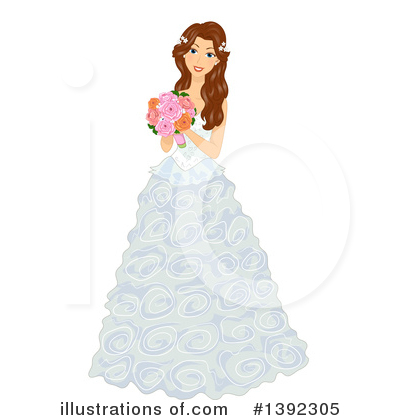 Wedding Dress Clipart #1392305 by BNP Design Studio