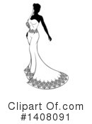 Bride Clipart #1408091 by AtStockIllustration