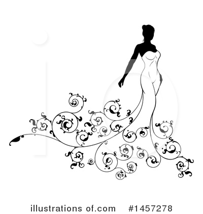 Royalty-Free (RF) Bride Clipart Illustration by AtStockIllustration - Stock Sample #1457278