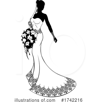 Royalty-Free (RF) Bride Clipart Illustration by AtStockIllustration - Stock Sample #1742216