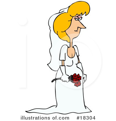Royalty-Free (RF) Bride Clipart Illustration by djart - Stock Sample #18304