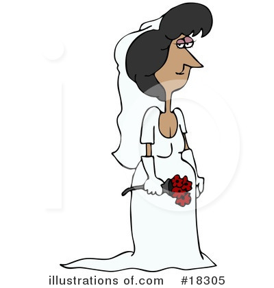 Royalty-Free (RF) Bride Clipart Illustration by djart - Stock Sample #18305