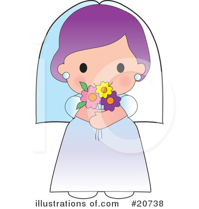 Royalty-Free (RF) Bride Clipart Illustration by Maria Bell - Stock Sample #20738