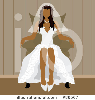 Royalty-Free (RF) Bride Clipart Illustration by Pams Clipart - Stock Sample #86567