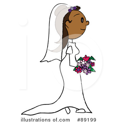 Royalty-Free (RF) Bride Clipart Illustration by Pams Clipart - Stock Sample #89199