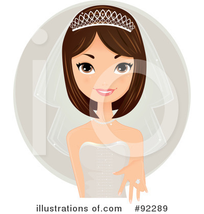 Royalty-Free (RF) Bride Clipart Illustration by Melisende Vector - Stock Sample #92289