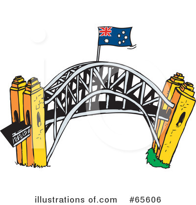 Bridge Clipart #65606 by Dennis Holmes Designs