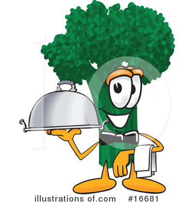 Broccoli Character Clipart #16681 by Toons4Biz