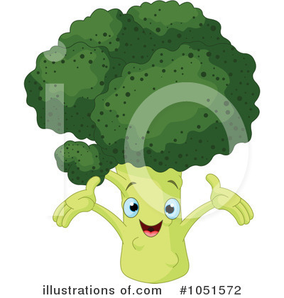 Royalty-Free (RF) Broccoli Clipart Illustration by Pushkin - Stock Sample #1051572