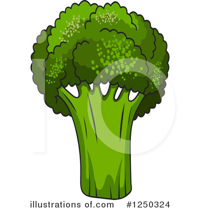 Royalty-Free (RF) Broccoli Clipart Illustration by Vector Tradition SM - Stock Sample #1250324