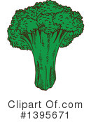 Broccoli Clipart #1395671 by Vector Tradition SM