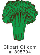 Broccoli Clipart #1395704 by Vector Tradition SM