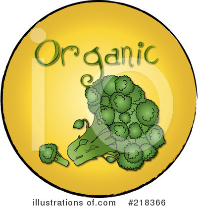 Royalty-Free (RF) Broccoli Clipart Illustration by Pams Clipart - Stock Sample #218366