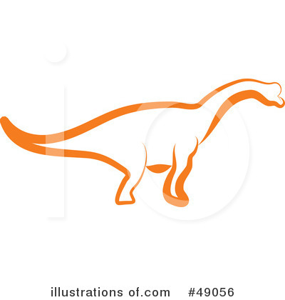 Royalty-Free (RF) Brontosaurus Clipart Illustration by Prawny - Stock Sample #49056