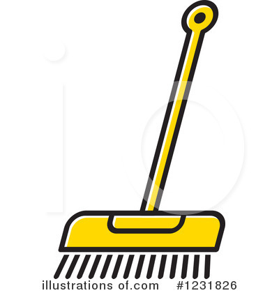 Royalty-Free (RF) Broom Clipart Illustration by Lal Perera - Stock Sample #1231826