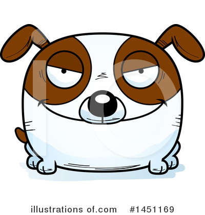 Royalty-Free (RF) Brown And White Dog Clipart Illustration by Cory Thoman - Stock Sample #1451169