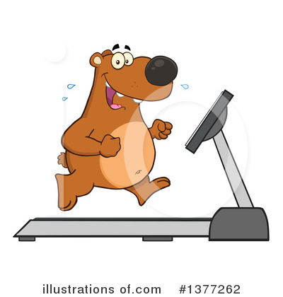 Royalty-Free (RF) Brown Bear Clipart Illustration by Hit Toon - Stock Sample #1377262