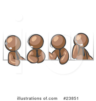Royalty-Free (RF) Brown Collection Clipart Illustration by Leo Blanchette - Stock Sample #23851