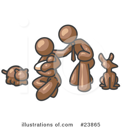 Royalty-Free (RF) Brown Collection Clipart Illustration by Leo Blanchette - Stock Sample #23865