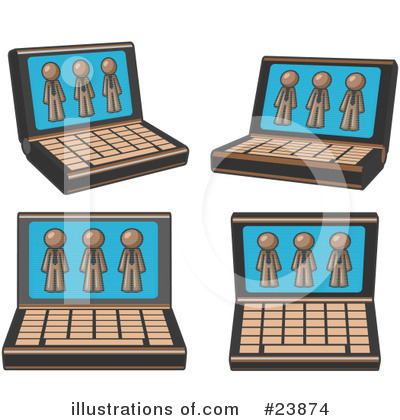 Royalty-Free (RF) Brown Collection Clipart Illustration by Leo Blanchette - Stock Sample #23874