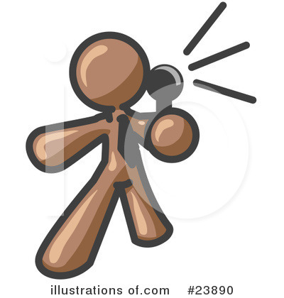 Royalty-Free (RF) Brown Collection Clipart Illustration by Leo Blanchette - Stock Sample #23890
