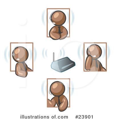 Royalty-Free (RF) Brown Collection Clipart Illustration by Leo Blanchette - Stock Sample #23901