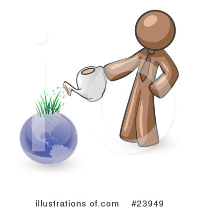 Watering Clipart #23949 by Leo Blanchette