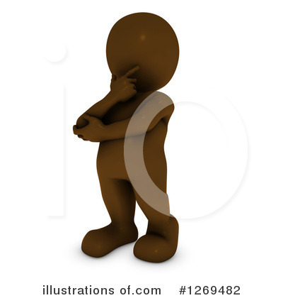 Royalty-Free (RF) Brown Man Clipart Illustration by KJ Pargeter - Stock Sample #1269482