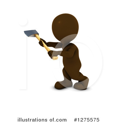 Royalty-Free (RF) Brown Man Clipart Illustration by KJ Pargeter - Stock Sample #1275575