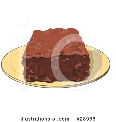 Royalty-Free (RF) Brownie Clipart Illustration by djart - Stock Sample #28968